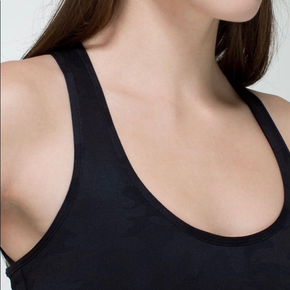 (Sold) Lululemon Cool Racerback Camo Black 6 - Picture 2 of 8